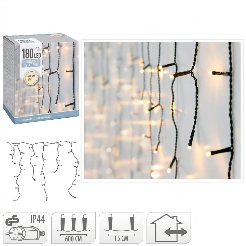 Koop Lyslenke Istapper 180 LED 6 Meter 4300230 by Koop color Vit