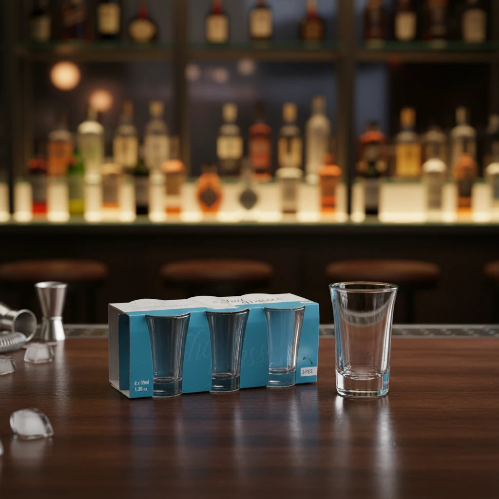 Shotglass 40ml 6 stk YE6000060 by Koop color Svart