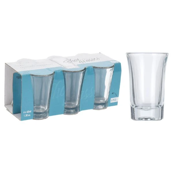 Shotglass 40ml 6 stk YE6000060 by Koop color Svart