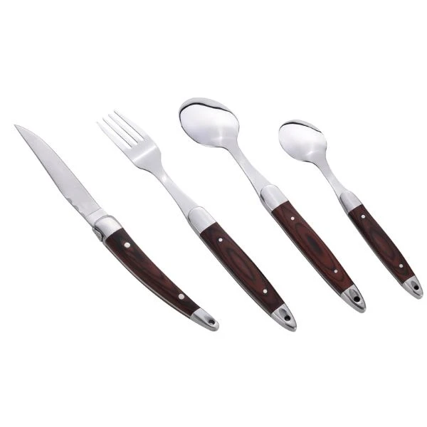 Laguiole bestikksett 16 deler 40269071 by Laguiole color Svart