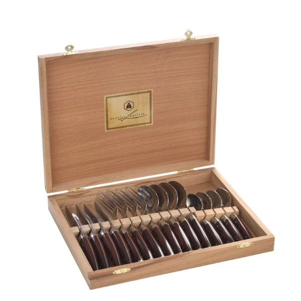 Laguiole bestikksett 16 deler 40269071 by Laguiole color Svart