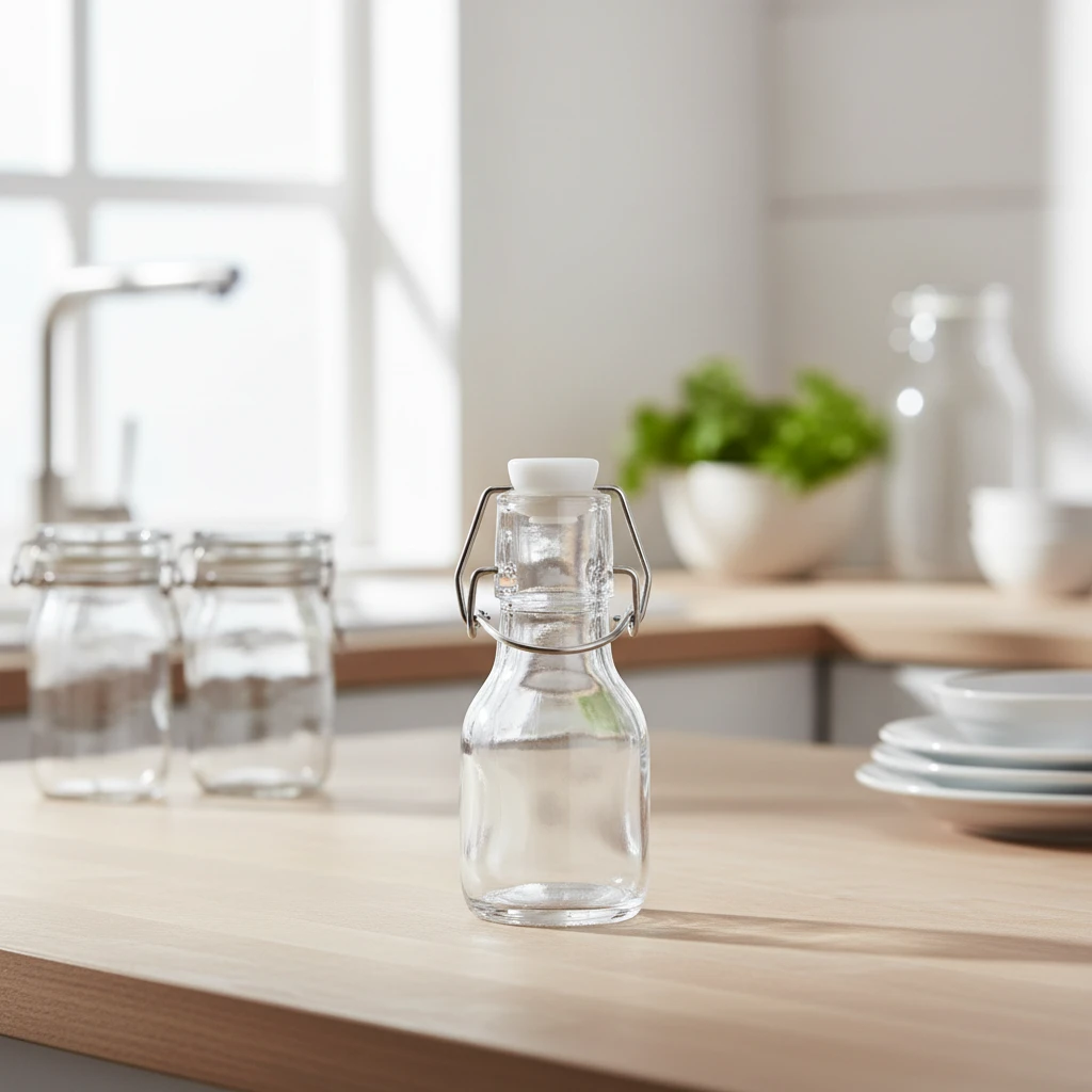 Glassflaske med patentkork 250ml CD1001700 by Koop color Helder