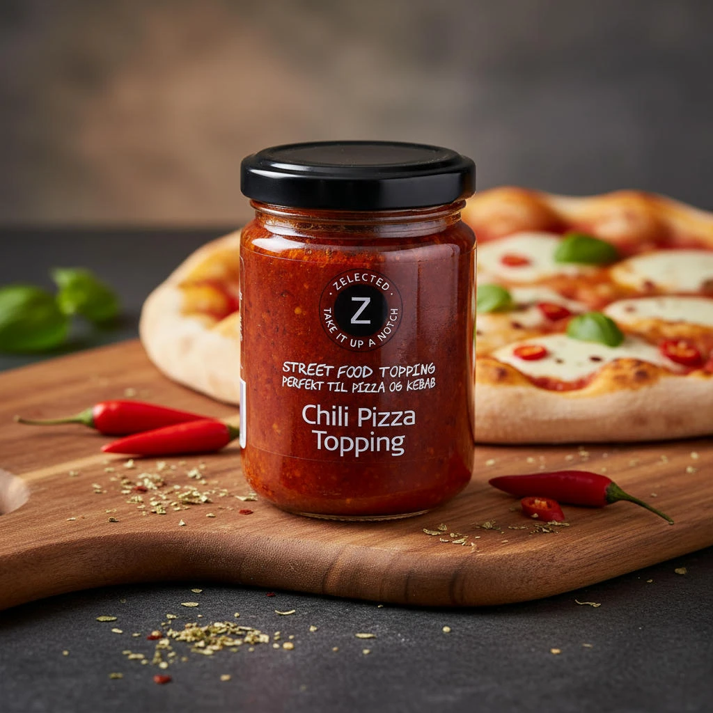 Chili Pizza Topping 120 g Zelected 70051 by Zelected color Svart