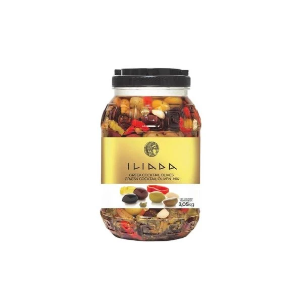 Cocktail olivenmiks uten stein 3.05 KG 284561 by Iliada color Svart