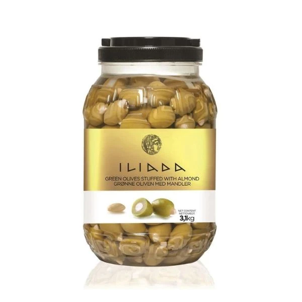 Grønne oliven med mandler BT (3,1 KG) 276189 by Iliada color Svart