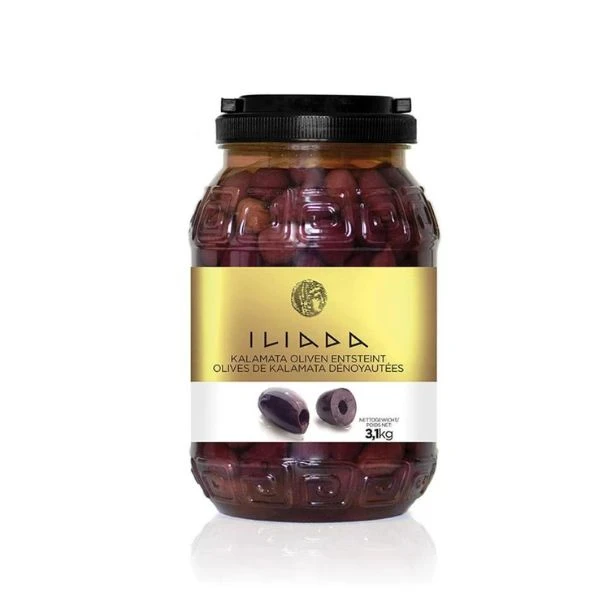 Kalamata oliven uten stein BT (3,1 KG) 269526 by Iliada color Svart
