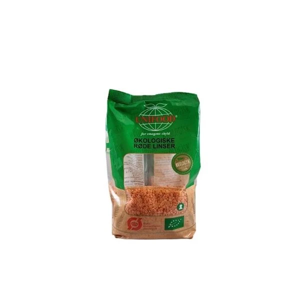 Linser Røde Split Øko 500 g 334990 by UNIFOOD color Svart