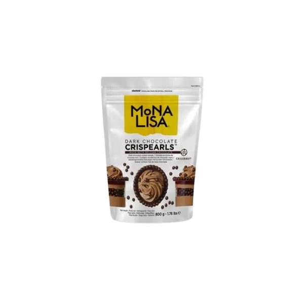 Crispearls med mørk sjokolade PS (800 G) 312556 by Mona Lisa color Svart