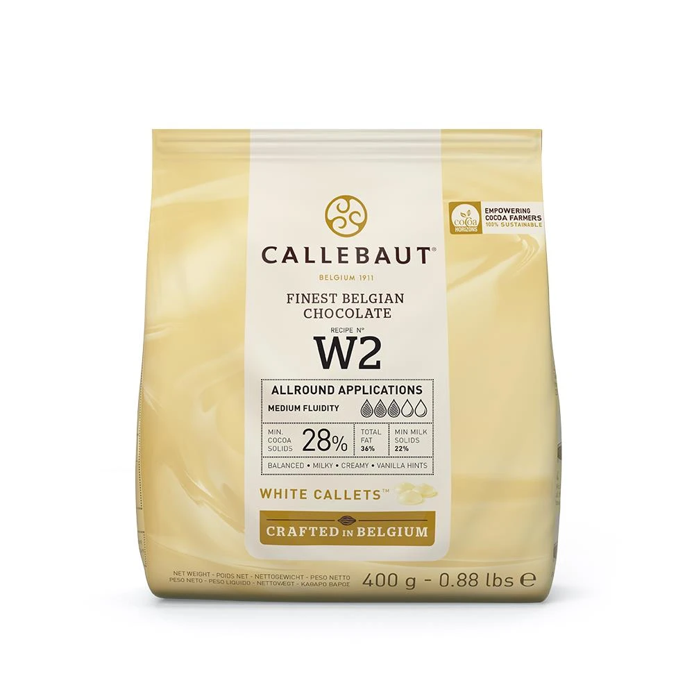 Hvit sjokolade overtrekk PS (400 G) 307724 by Barry Callebaut color Svart