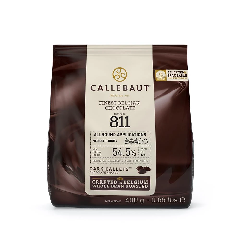 Mørk sjokoladeovertrekk 54,5% PS (400 G) 307721 by Barry Callebaut color Svart
