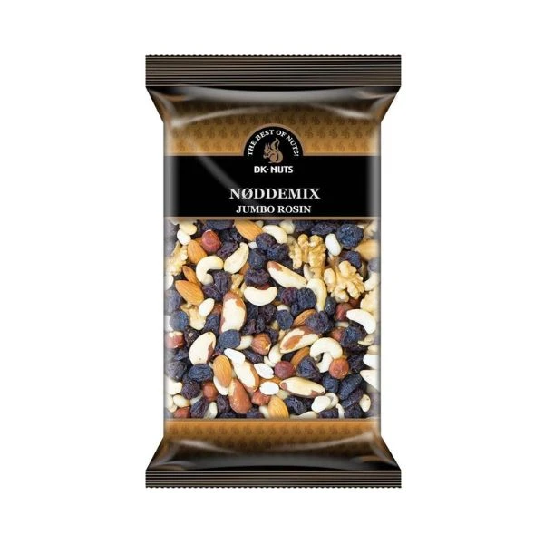Nøttemiks med jumborosiner PS 1 kg 249990 by DK Nuts color Svart