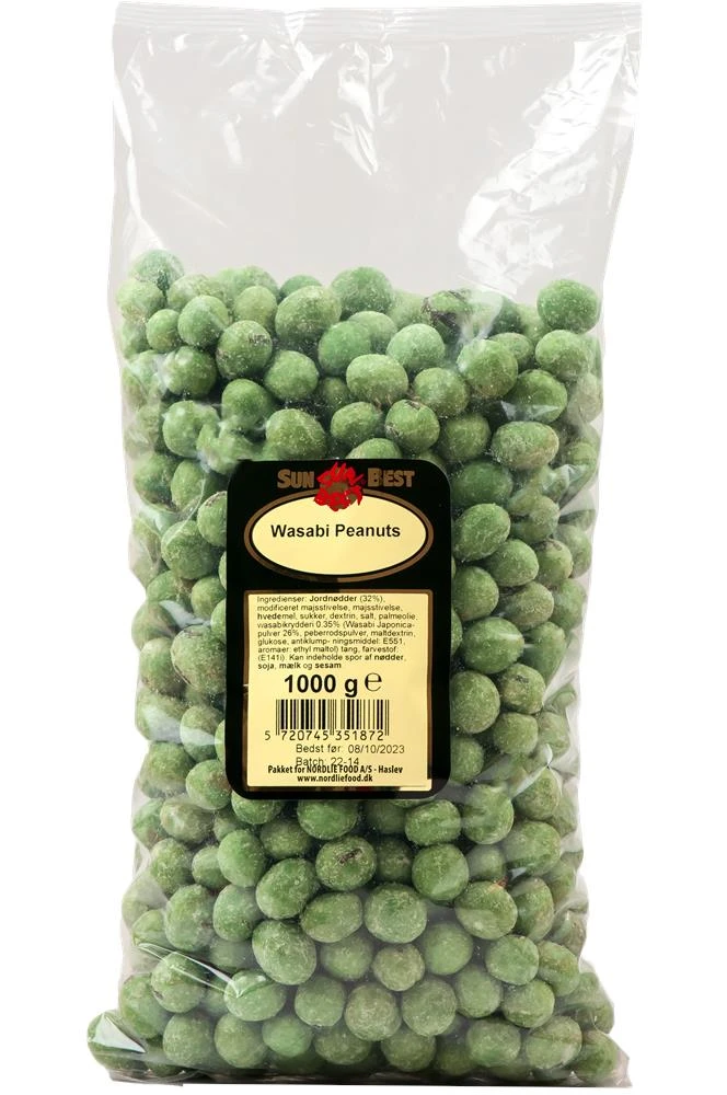 Peanuts Wasabi PS (1 KG) 85432 by SUNBEST color Svart