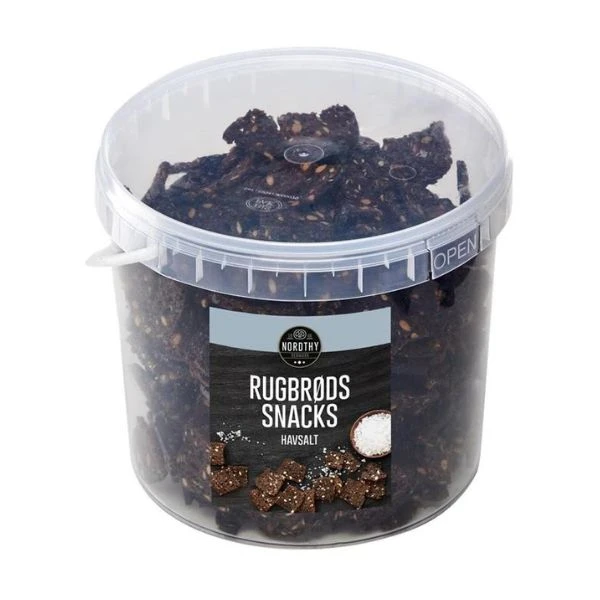 Rugbrødsnack Havsalt BT (650 G) 278620 by Northy Bisquits color Svart