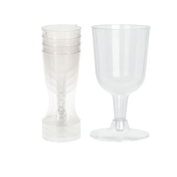 Plastvinglass 160 ml PP - Sett med 4 stk. 178000610 by Koop color Helder