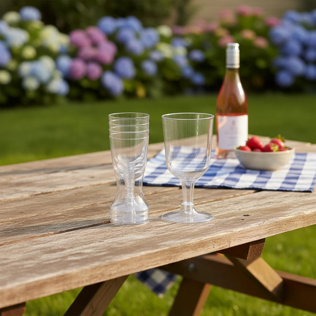 Plastvinglass 160 ml PP - Sett med 4 stk. 178000610 by Koop color Helder