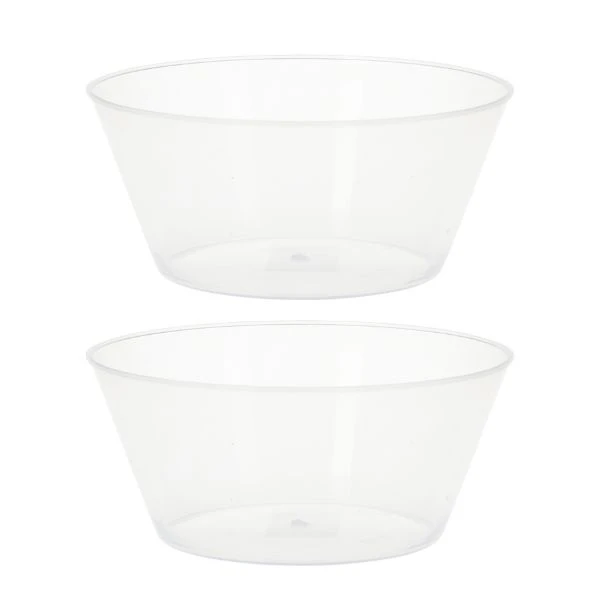 Plastskåler 750ml PP 2 stk. gjennomsiktig 178000600 by Koop color Helder