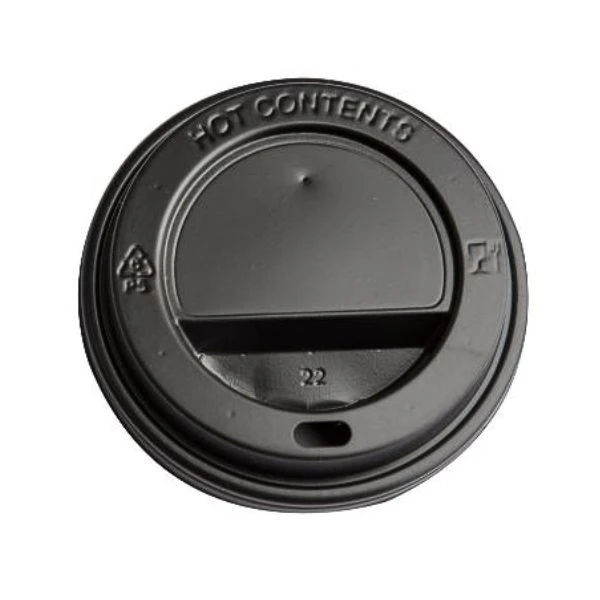 Drikkelokk i plast sort Ø90xH20mm til kaffebeger ML110105-1 by Multiline color Svart