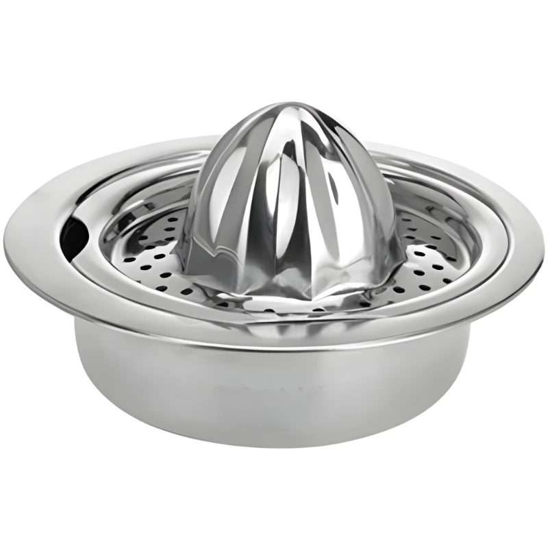 Sitronpresse i rustfritt stål 16 cm 9007420 by Koop color Silver