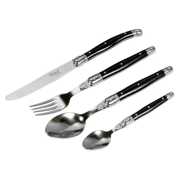 Laguiole By Hâws bestikksett 24 deler Svart ABS 30-LG0151BK by Laguiole By Hâws color Svart