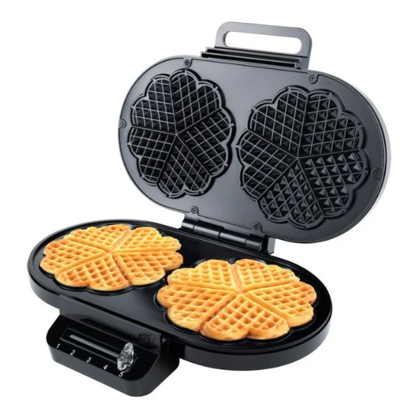 Steba Dobbelt vaffeljern 2 x Ø16,5 cm, 1400W STWE2 by Steba color Svart