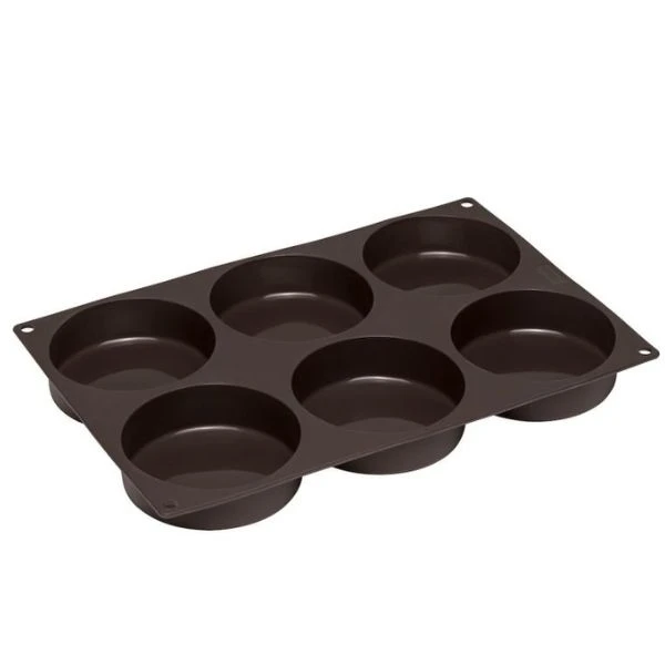 Lurch Flexiform Burgerbun 6 stk. Ø10 cm LU85081 by LURch color Svart