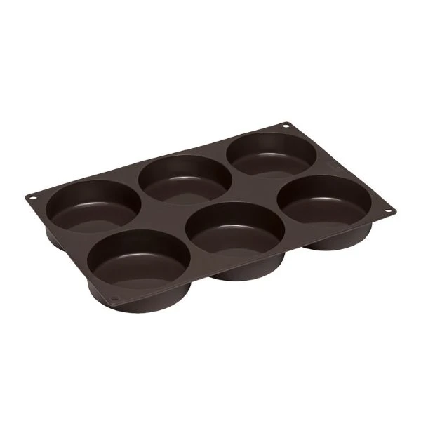 Lurch Flexiform BurgerBun 6 stk. Ø8,5cm LU85086 by LURch color Svart
