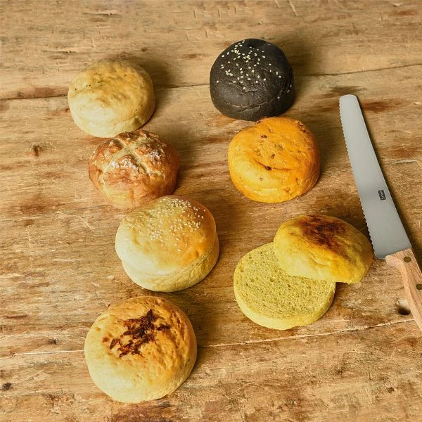 Lurch Flexiform BurgerBun 6 stk. Ø8,5cm LU85086 by LURch color Svart