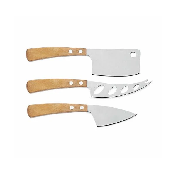 Legnoart CACIO Osteknivsett m. 3 deler, lyst tre LECK100L by Legnoart color Svart