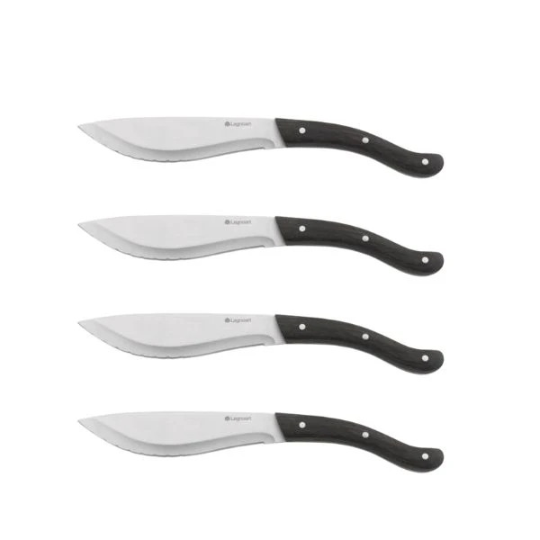 Legnoart TOMAHAWK Biffknivsett – 4 stk. – mørkt skaft LESK200D by Legnoart color Svart