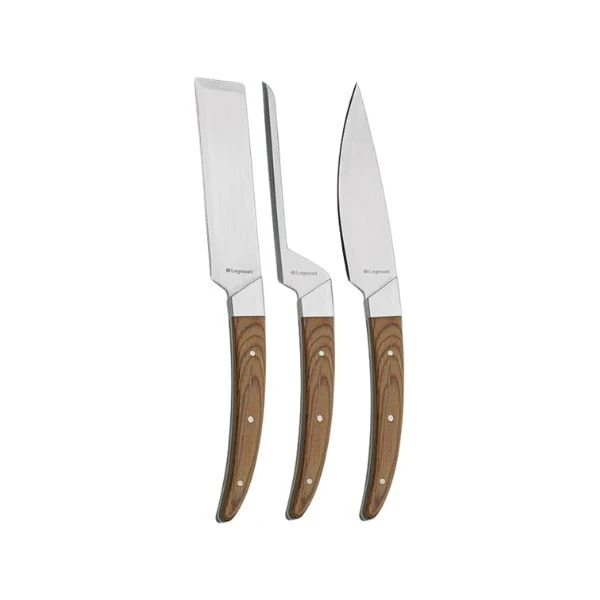 Legnoart CASEUS Osteknivsett m/3 deler, staminatre, lyst treskaft LECK40B by Legnoart color Svart