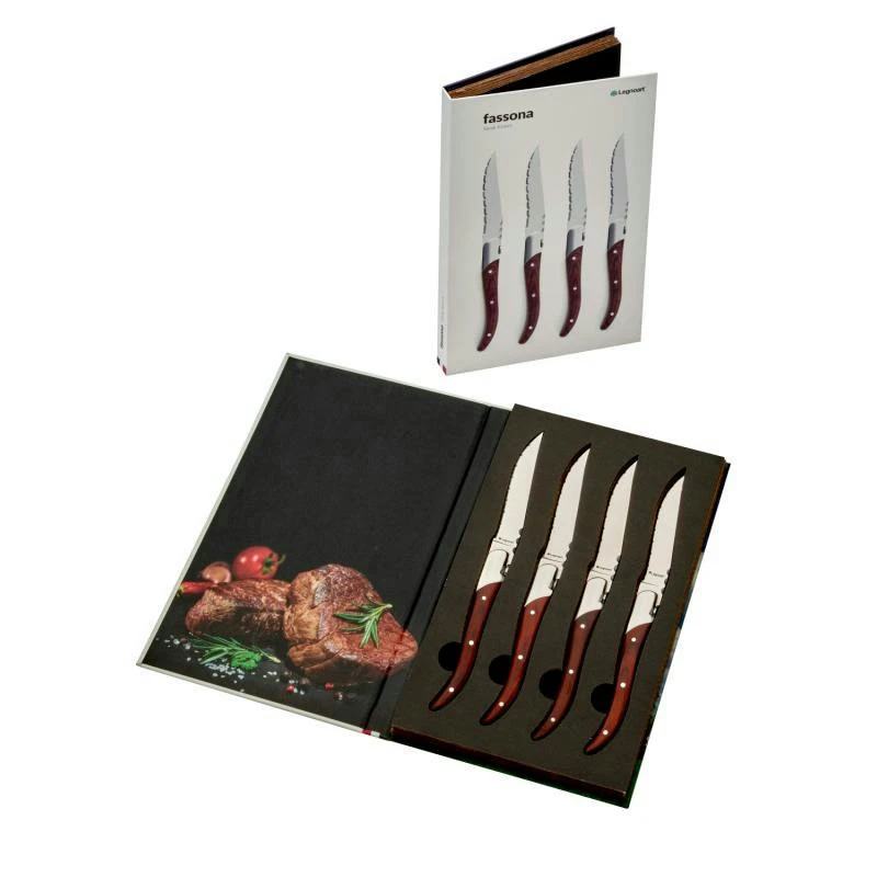 Legnoart FASSONA Biffkniver 4 stk. LESK51 by Legnoart color Svart