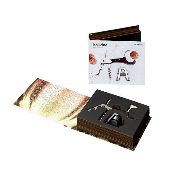 Legnoart BOLLICINE vin- og champagnesett 4-i-1 LEGS2 by Legnoart color Svart