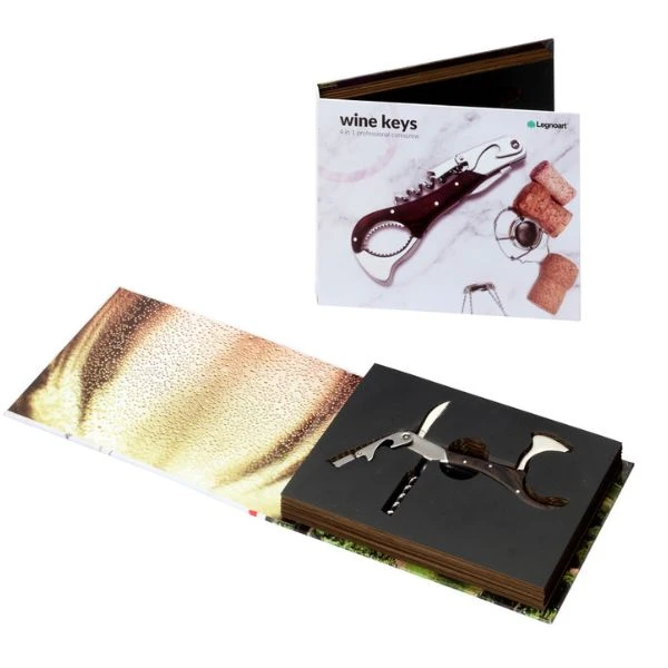 Legnoart WINE KEYS 4-i-1 korketrekker, champagne LEWF6 by Legnoart color Svart