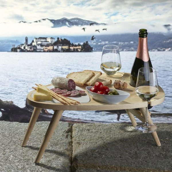 Legnoart SCENARIO Piknikbord i ask m. marmorinnsats LEAPEL by Legnoart color Svart