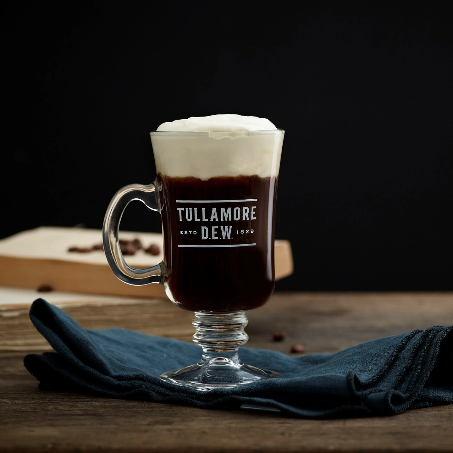 Tullamore Irish coffee-glass MerchTulla1 by TULLAMORE color Svart