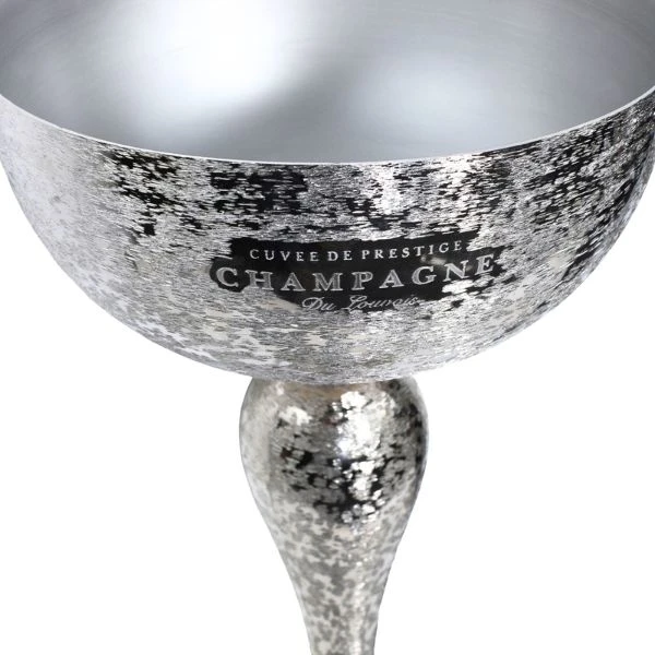 Luksus champagnekjøler med stativ i rustfritt stål 40851 by Drink color Svart