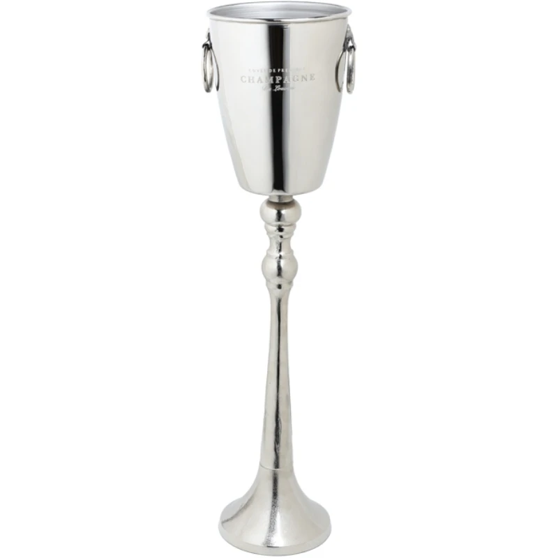 Elegant champagnebøtte på stativ 40849 by Drink color Svart