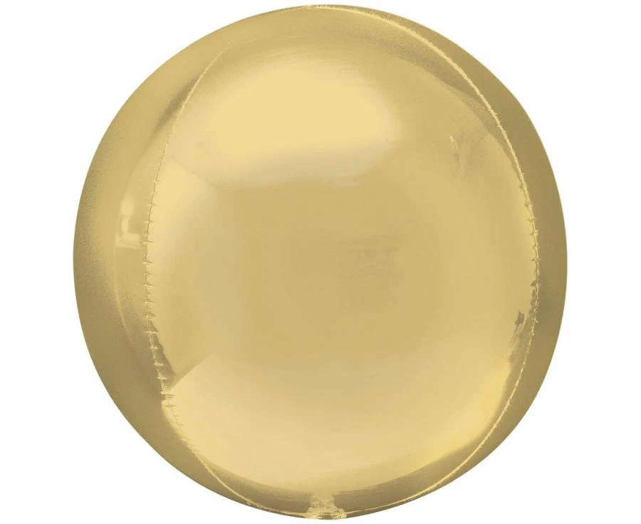 Folieballong ORBZ - Hvit Gull Ball 1 stk. 4186901 by Godan color Svart