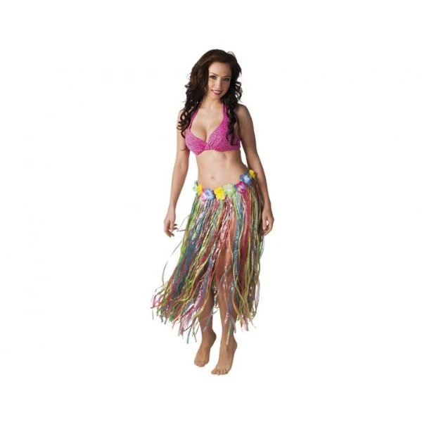 Hawaii-skjørt 80 cm flerfarget 52402 by Godan color Svart