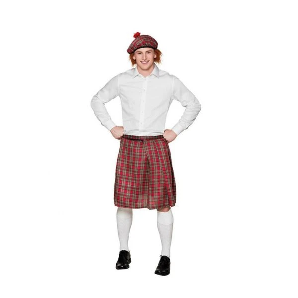 Kilt Mr. Tartan rød 81224 by Godan color Svart