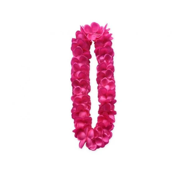 Hawaiisk blomsterkrans sateng lyserosa DJ-NHSR by Godan color Svart