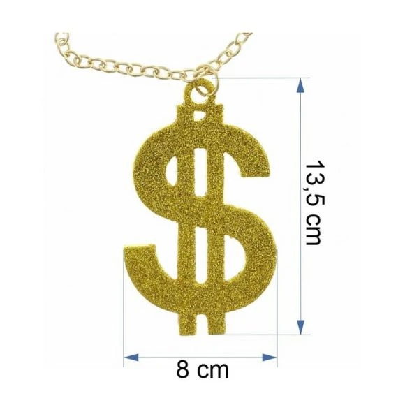 Kjempe dollar rundt halsen DOJUS-YH by Godan color Svart