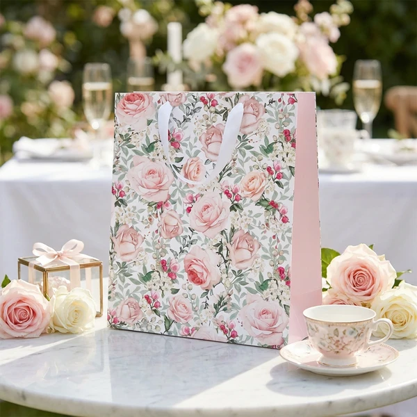 Gavepose PAW Gorgeous Roses 20 x 25 x 10 cm AGB1014105 by Godan color Svart
