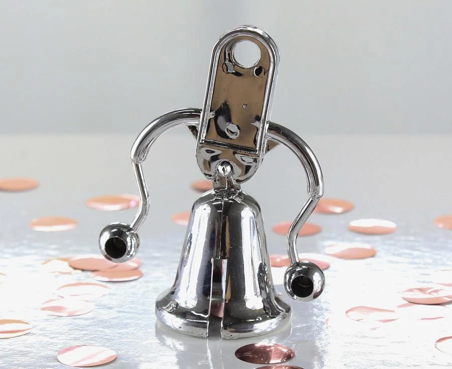 Bryllupsklokke - Hvit kissing bell W0318 by Godan color Svart