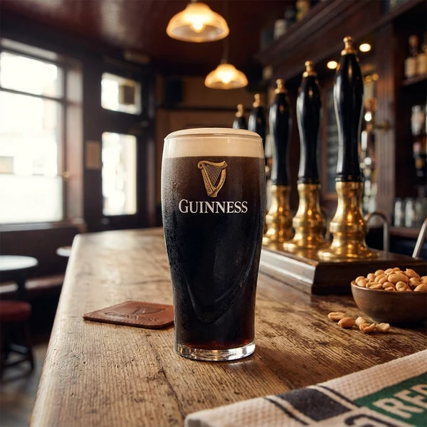 Guinness Pint Ølglass 56cl 802160 by GUINNESS color Svart