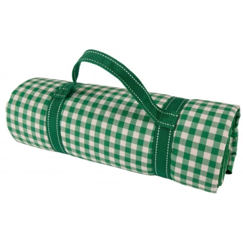 Piknikteppe Grønn/Hvit Rutete By Bercato 150x135cm B79081 by SCANDINAVIAN HOME color Grön/Vit