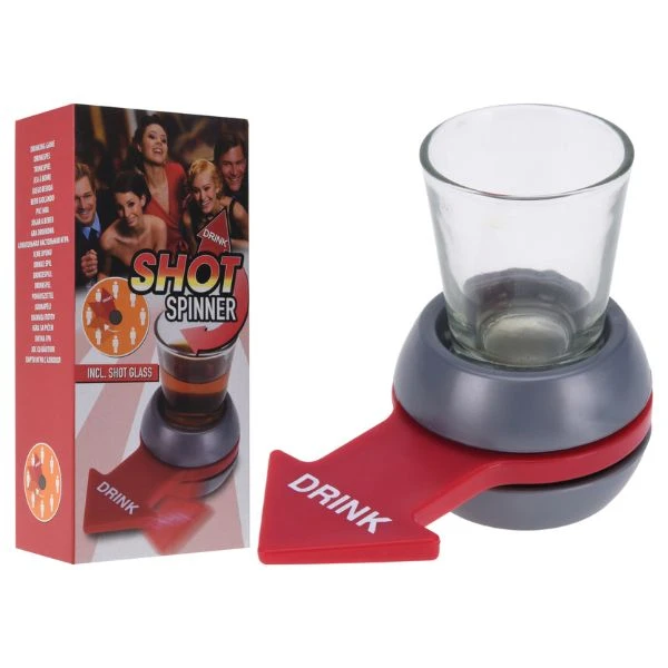 Drikkespill Shot Spinner med glass 491102720 by Koop color Helder