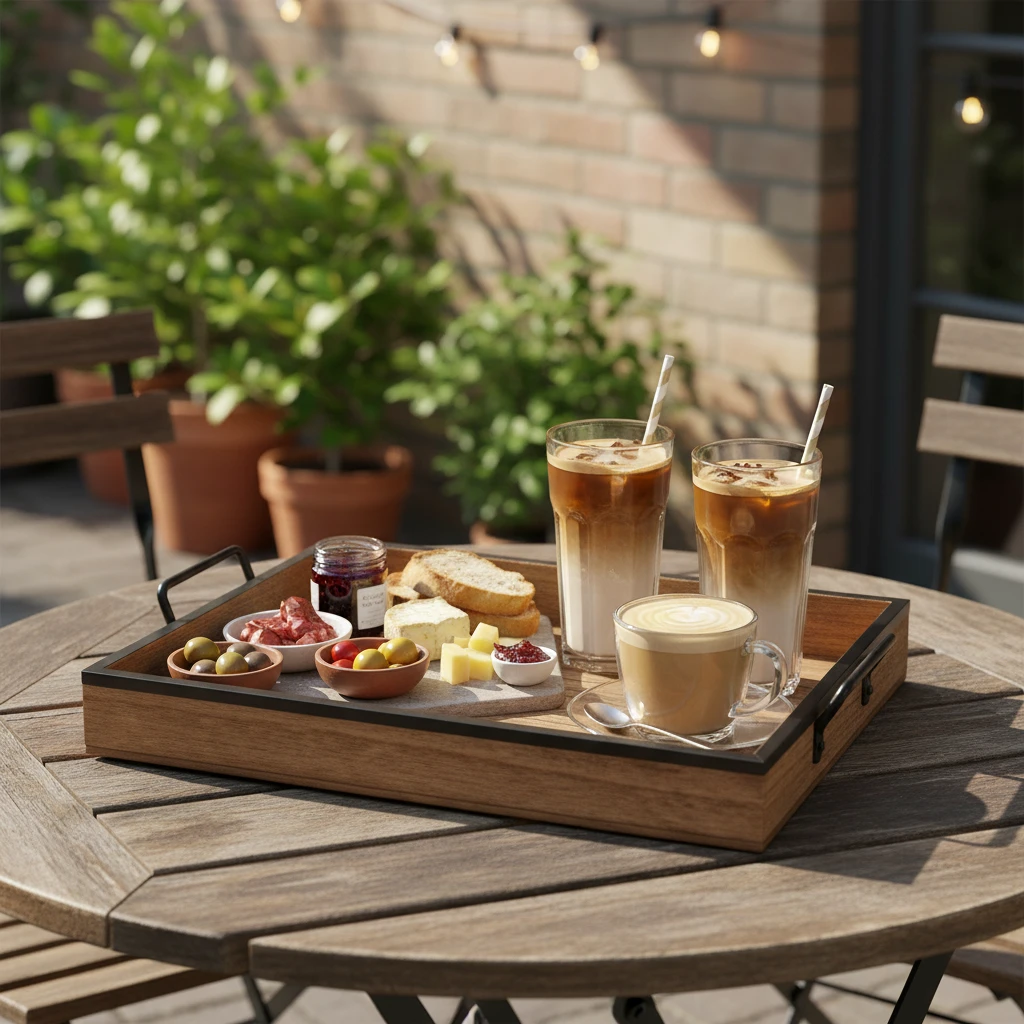 Serveringsbrett sett 2 stk 'bistro' HZ1940000 by Koop color Bruin