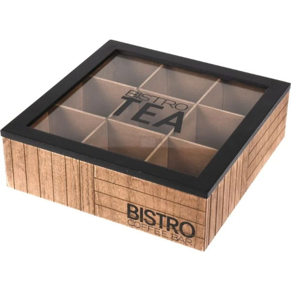 Teboks Bistro 24x24x7,5 cm HZ1940020 by Koop color Bruin