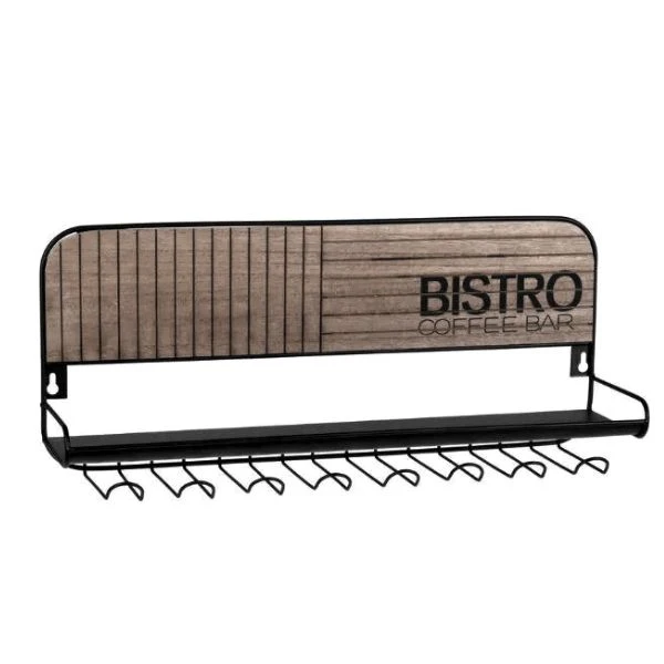Kaffekrusstativ "Bistro" 48x12x20cm HZ1940040 by Koop color Bruin